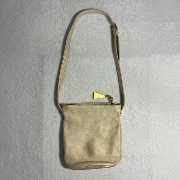 Vintage Leather Mini Duffle/Barrel Shoulder Bag by SHARIF - Picture 6 of 13